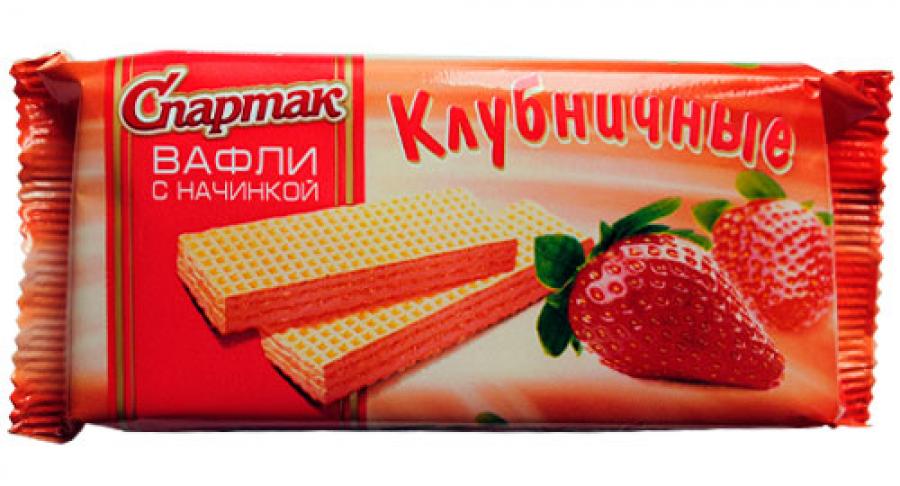 Вафли с клубникой